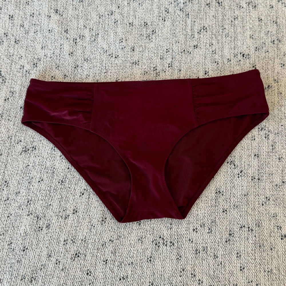 Burgundy American Eagle Bikini Bottoms